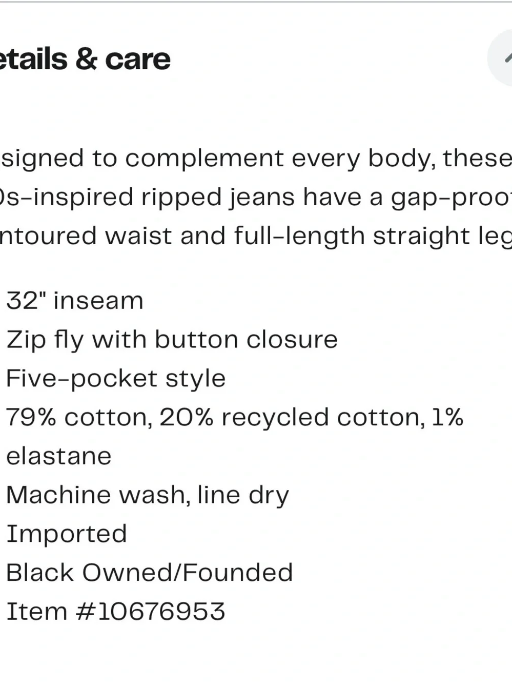 Good American Icon Ripped High Waist Straight Leg Jeans - Picture 3 of 6